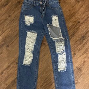 ROMWE ripped jeans
